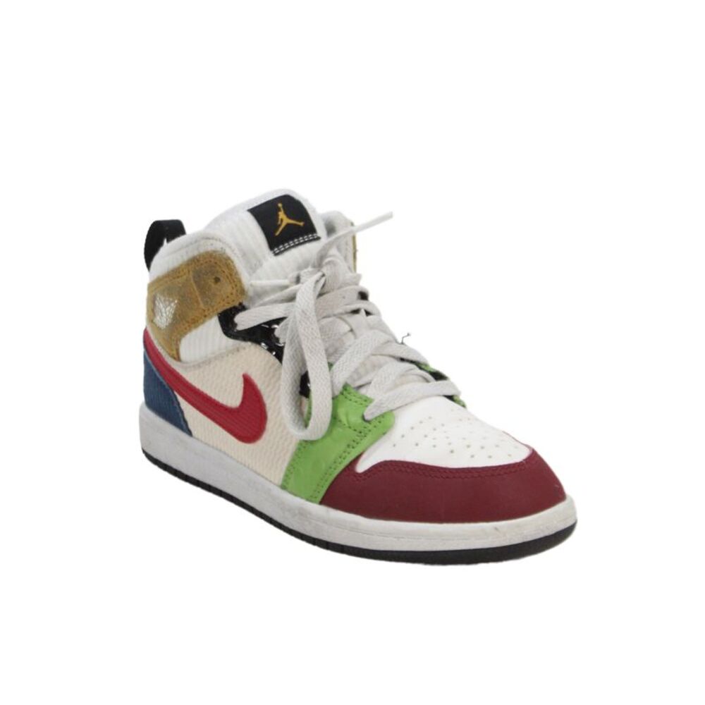 Nike Childrens Boys Air Jordan 1 Mid Messy Room Sneakers Multi Colored Size 2.5Y